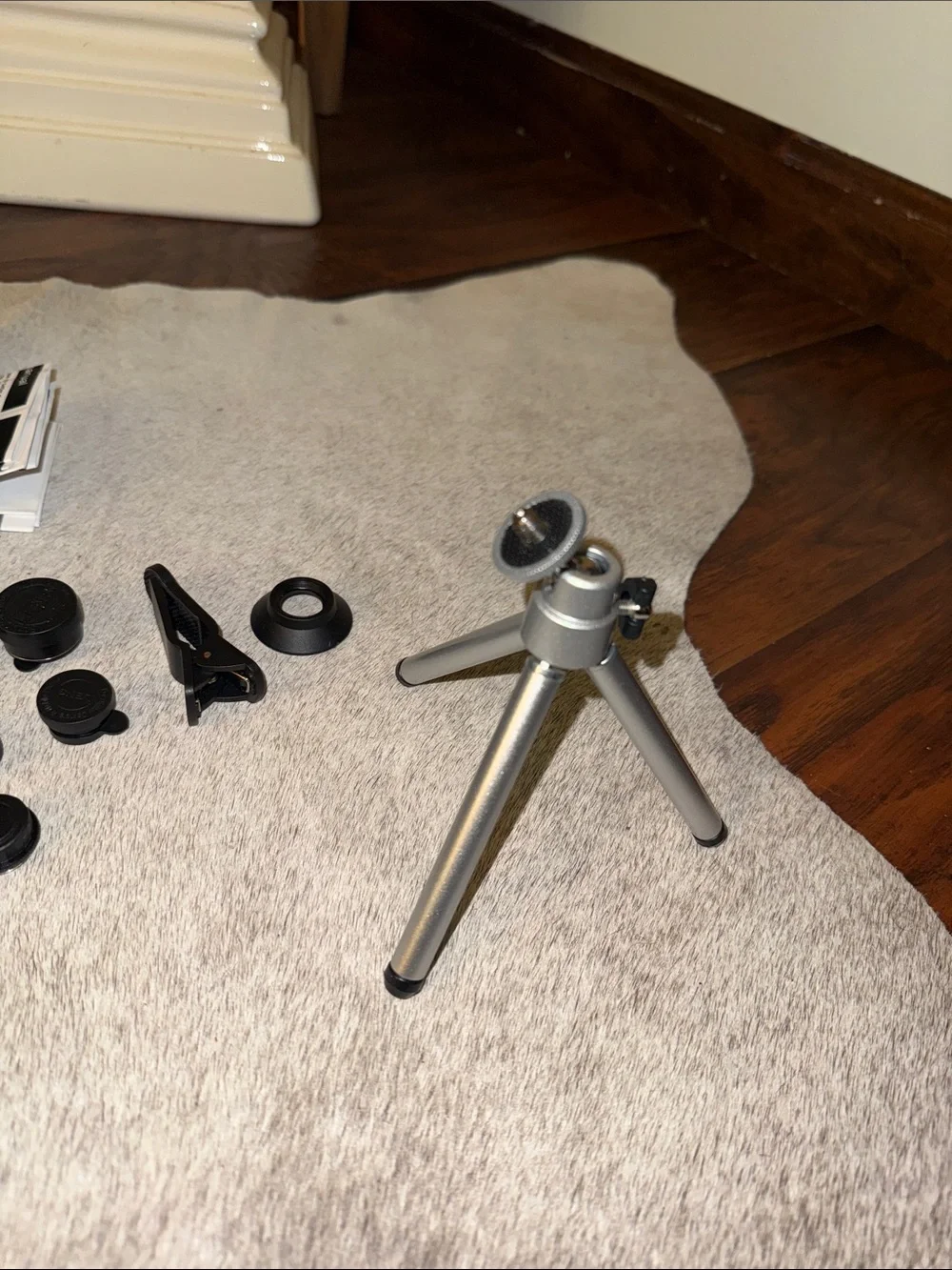 Bostionye Mobile Phone Lens Kit with Tripod & Clips - Black